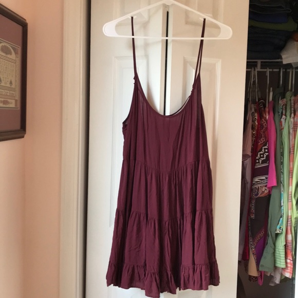 Brandy Melville Tops - Sweet Brandy Melville maroon sundress/coverup OS